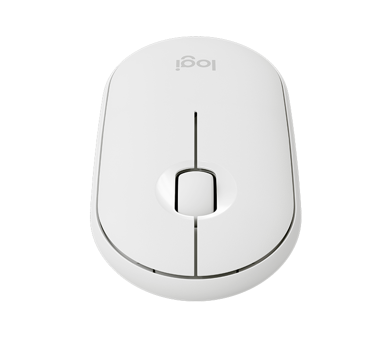 Logitech M350  Wireless Mouse PEBBLE 1000dpi 18months battery life Bluetooth (910-005600) OFF WHITE 