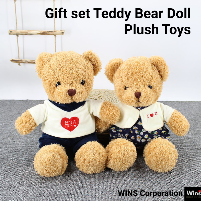 Gift set Teddy Bear Doll Plush Toys Christmas, Valentine & Birthday Gifts [READY STOCK]