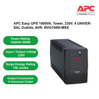 [🎁FREE GIFT] APC BVG1600I-MSX Easy UPS 1600VA Tower 230V 4 UNIVERSAL Outlets AVR