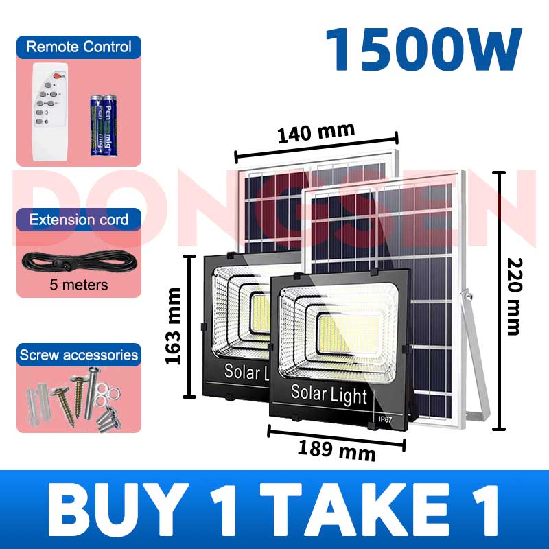 【READY STOCK】7000W Lampu Solar Light Outdoor Lighting Solar Spotlight raya solar Waterproof LED IP67 Garden Light 太陽能燈戶外 led