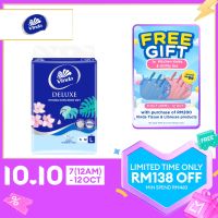 Vinda Deluxe Soft Pack Facial Tissue Large Size (4x110s) - Strong Even When Wet