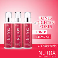 NEW & IMPROVED [Triple Pack] Nutox Youth Restoring Astringent Toner 125ml (All Skin Types)