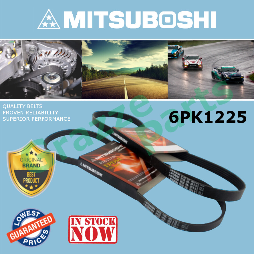 Mitsuboshi Ribstar Rib Serpentine Fan Belt 6PK1225
