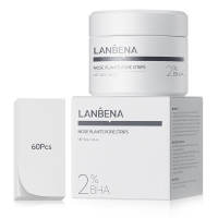 LANBENA Aloe Vera Blackhead Remover Strips Acne Treatment Deep Cleansing Nose Pore Cleaner Facial Mask 30G