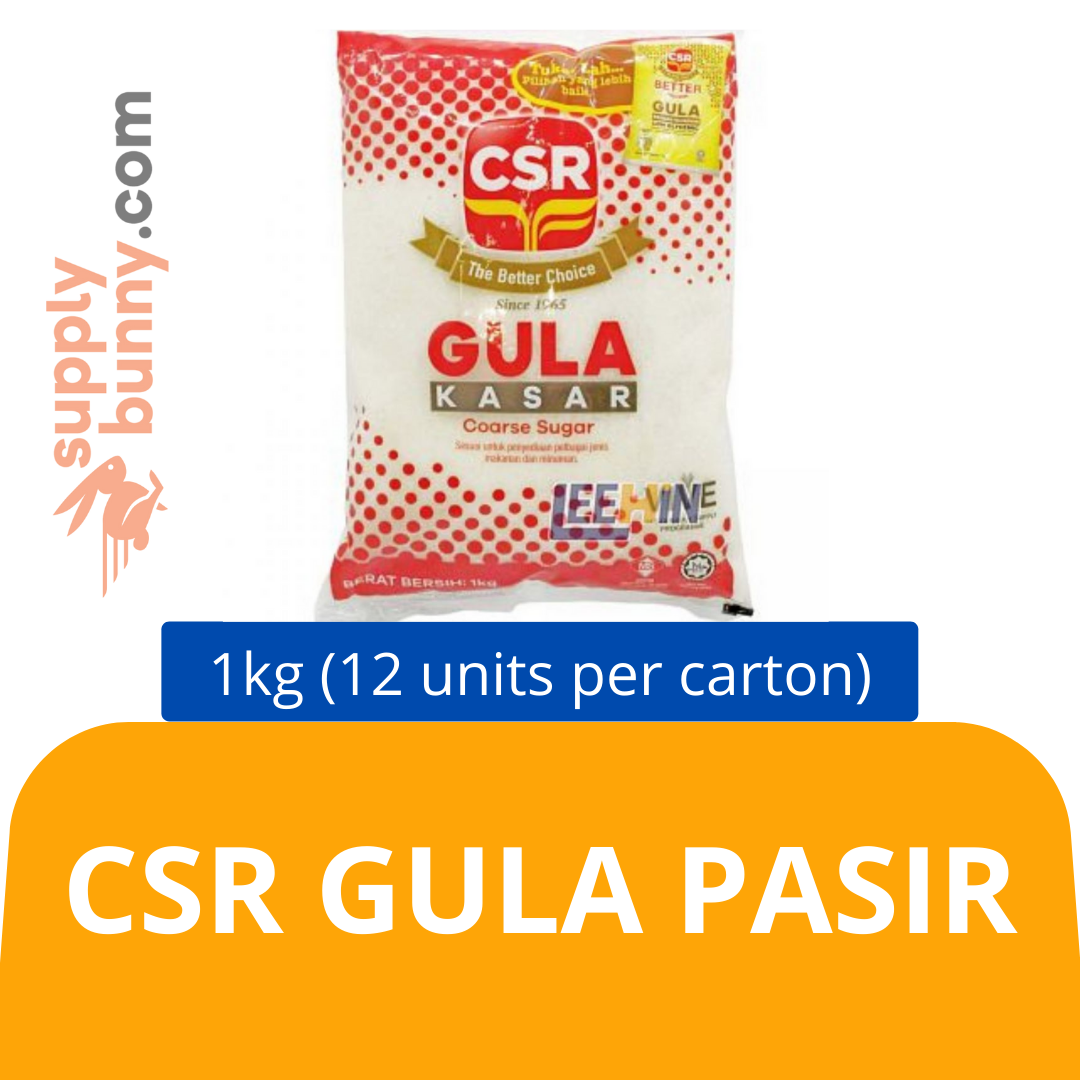 CSR Gula Pasir (1kg X 12 packs) (sold per carton) 白砂糖 PJ Grocer Gula Pasir Kasar