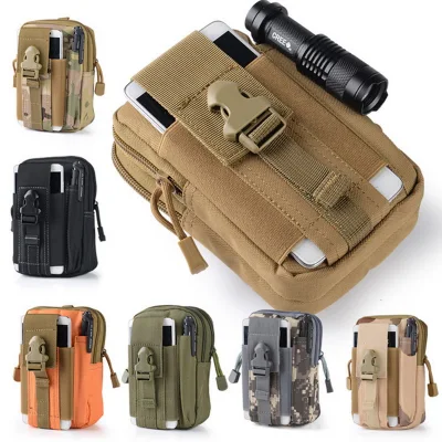 Running Travel Camping Pouch Men Tactical Molle Pouch Belt Waist Pack Bag Small Pocket