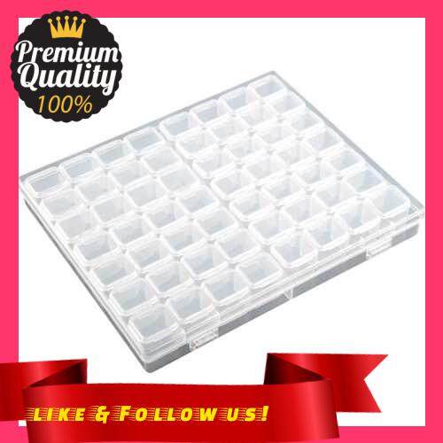 People's Choice Beads Holder Transparent Organizer Containers Adjustable Plastic Storage Box for Jewelry Diamond Rhinestones Painting Embroidery Craft Bead Storage Tool (Standard)