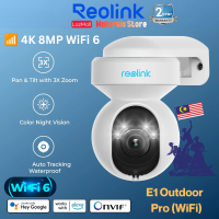 Reolink E1 Outdoor Pro 4K 8MP PTZ Wi-Fi 6 Security Camera | 3X Optical Zoom | Dual-Band 5GHz | Auto Tracking Pan Tilt Cam | Color Night Vision Official Malaysia