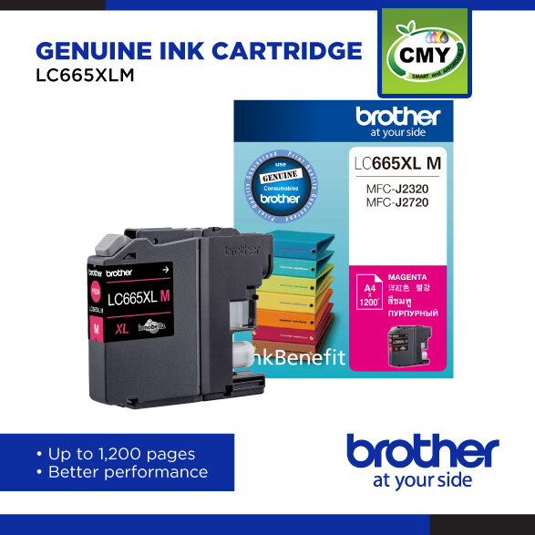 Brother LC669XLBK LC665XLC LC665XLM LC665XLY Original Ink, Colour, for MFC-J2320, MFC-J2720