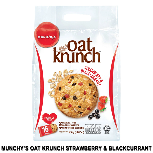 Munchy\'s Oat Krunch Strawberry & Blackcurrant 416g