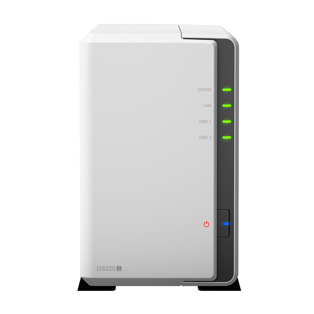 Synology DS220j 2-Bays NAS DiskStation External Hard Drive Entry-level Personal Cloud Solution for Data Sharing and Backup