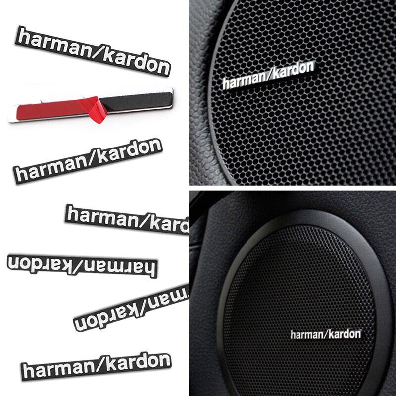 Hot New 1 2 5 10Pcs Harman Kardon Badge Emblem Sticker for Car Speaker BMW
