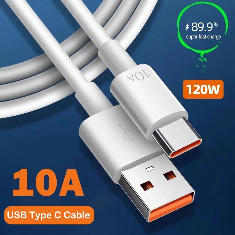Cáp 120w 10a loại usb c cáp siêu nhanh cho huawei xiaomi poco huawei dây dữ liệu usb-c cáp sạc sạc nhanh nhanh
