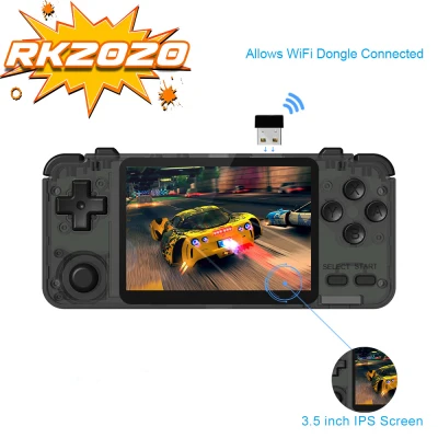 Original RK2020 Retro Console 3.5inch IPS Screen PS1 N64 Games Video Game Player+32G Card