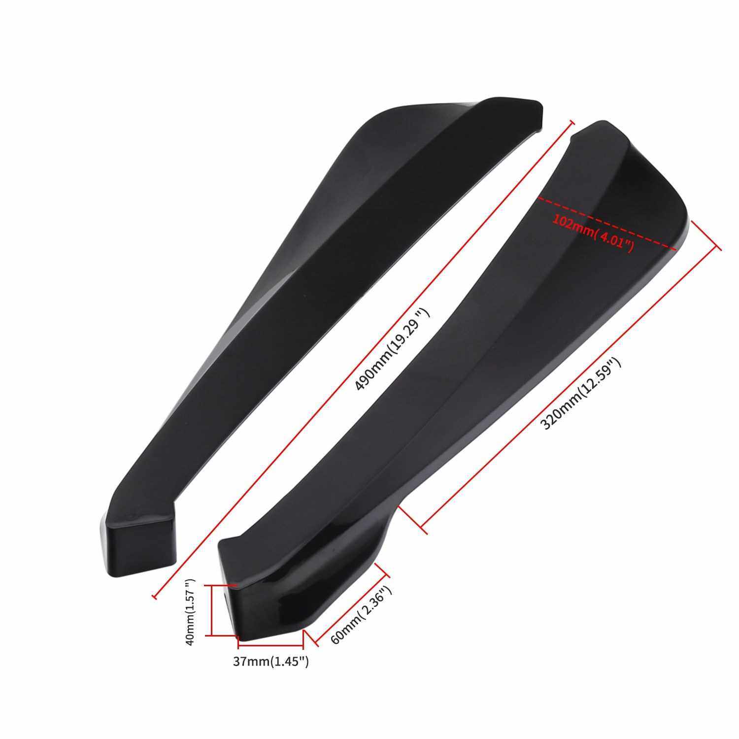 Rear Bumper Lip Splitter Universal Car Side Fender Fins Body Lip ...