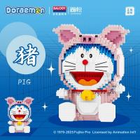 Assembled Doraemon Zodiac Toy Brick Building Block + Display Box