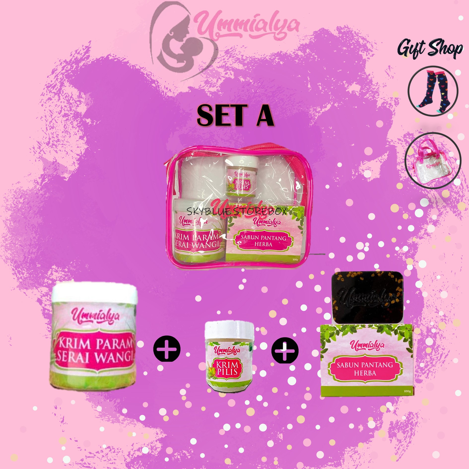 LABOURKIT UMMIALYA / SET PANTANG UMMIALYA / SET BERSALIN UMMIALYA / SET LABOURKIT BUDGET / MATERNITY SET