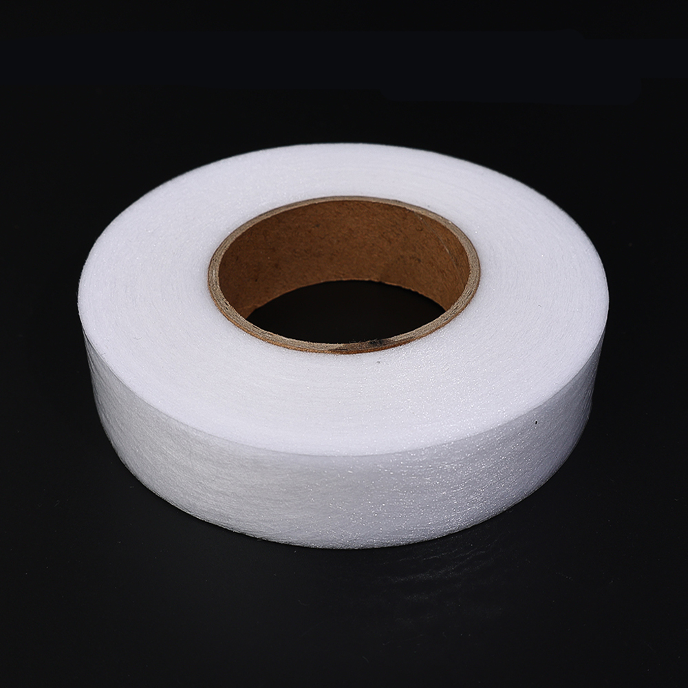 White Double Sided Sewing Accessory Adhesive Tape Cloth Apparel Fusible Interlining Fabric Tape