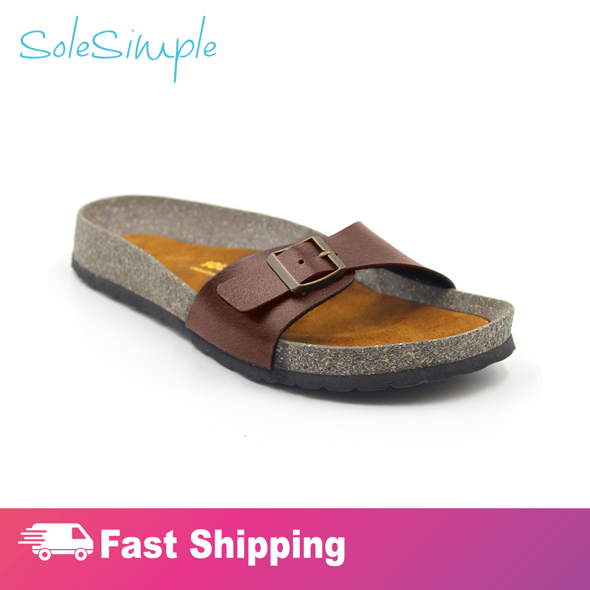 SoleSimple Lyon - Leather Red / Sandal