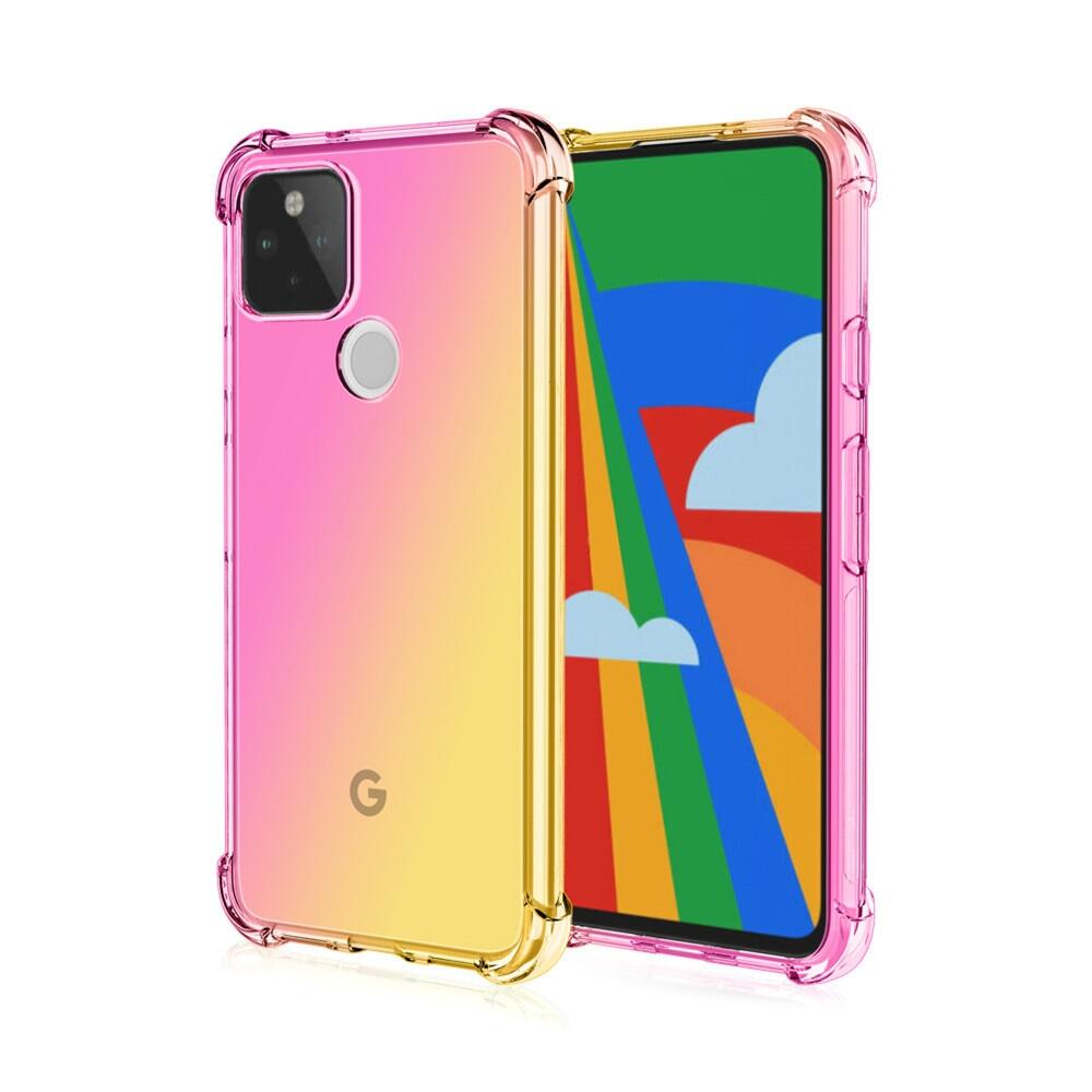 Ốp Điện Thoại Trong Suốt Chuyển Màu, Đối Với Google Pixel 5 XL 4A 5G 4 4XL Gasbag Ốp Lưng Silicon Mềm Chống Sốc Bảo Vệ