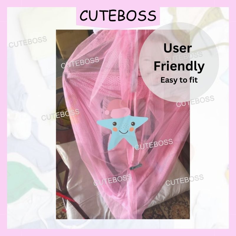 Baby Mosquito for Baby Cradle (Green/Blue/Pink) Kelambu Baby Mosquito Net Kelambu Buaian Baby bayi Kelambu Buaian Nyamuk