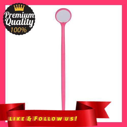 People\'s Choice 100pcs Disposable Mouth Exam Reflector Mirrors Plastic Anti-fog Lens Dental Tooth Whitening Instrument Oral Hygiene Care Tool (Rose Red)