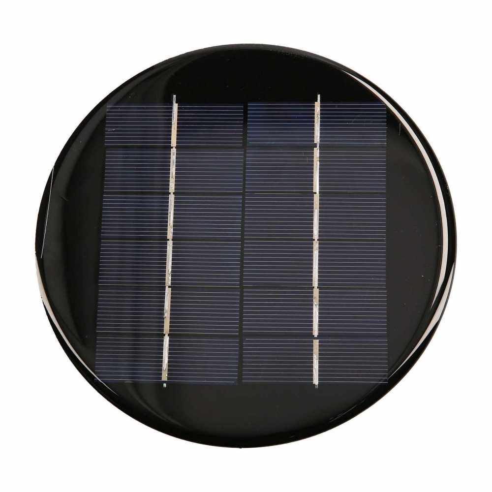 2W 6V 330mA Solar Cell DIY Waterproof Camping Polycrystalline Silicon Solar Panel Portable Power Solar Panel Compatible for Toys Light Lamp Fan Garden Pump (1)