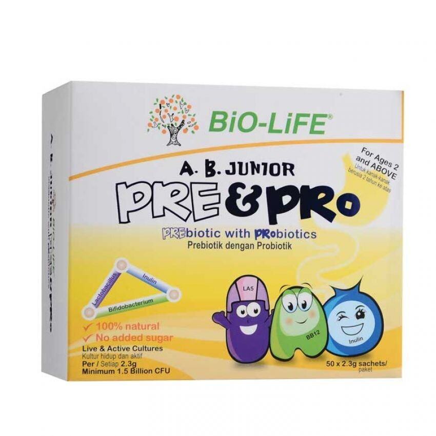 BiO-LiFE A.B. Junior Pre & Pro Biotic 50x 2.3g Sachets