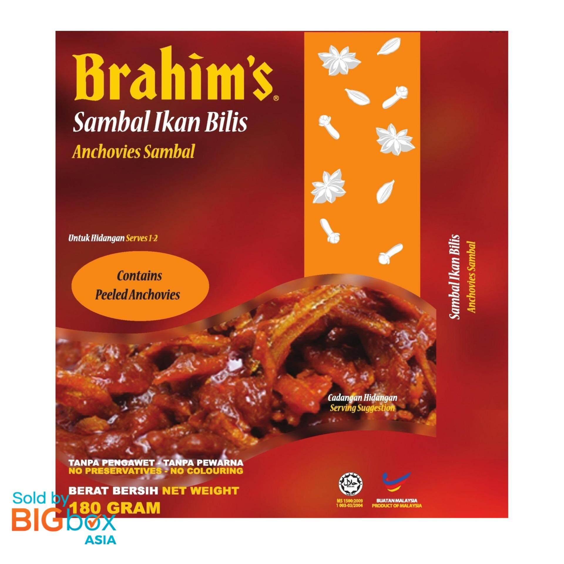 Brahim's Ready To Eat Meals 180g - Anchovies Sambal