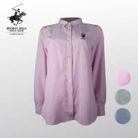 BHPC BHS01344 Kemeja Wanita Cotton Woven | Lengan Panjang Straight Fit Bear Logo S-XL