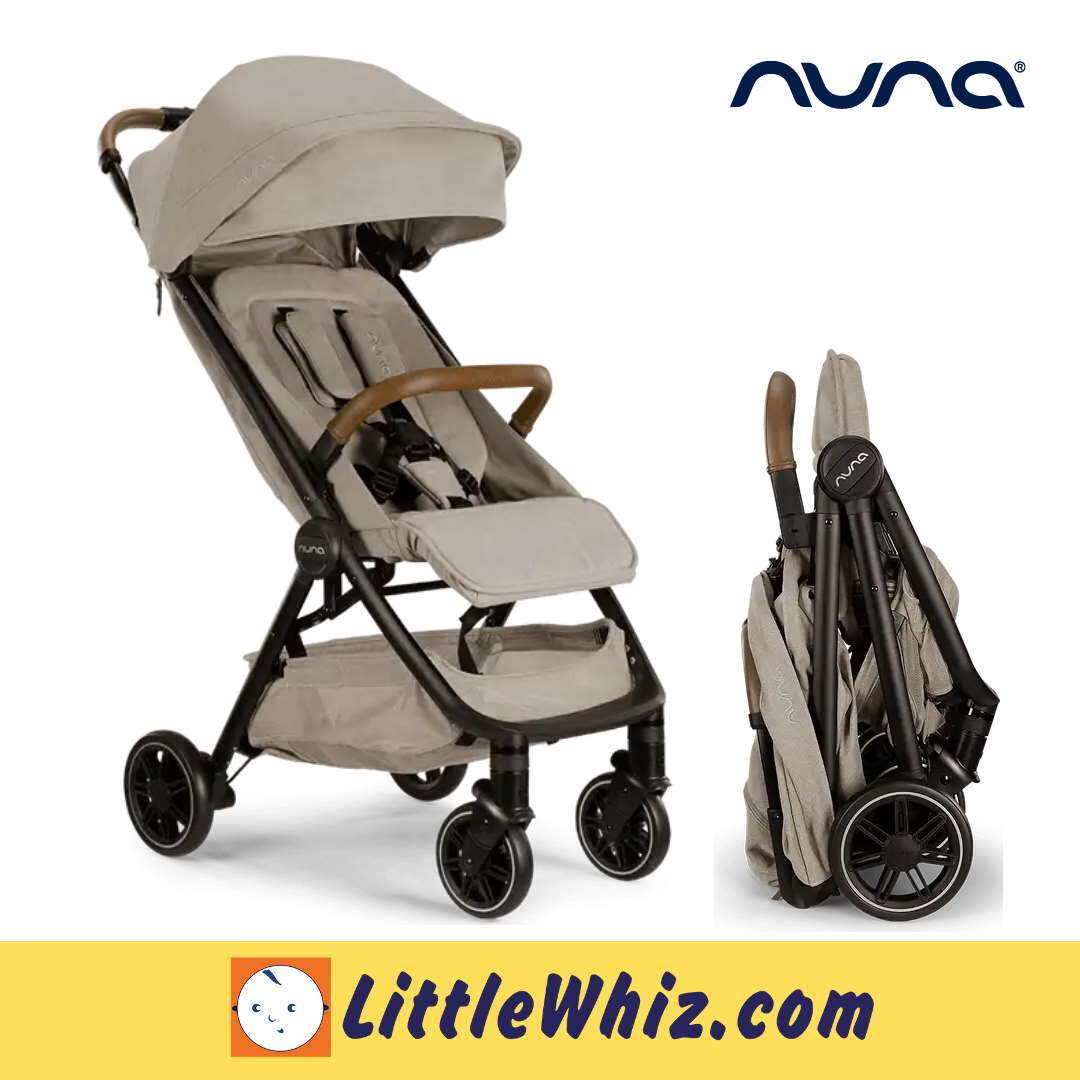 Nuna: TRVL Stroller INCLUDE Raincover & Travel Bag | Compact | Light Weight | 0-22kg | Warranty 1 Year