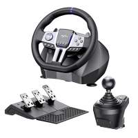 PXN V9 GEN2 Gaming Steering Wheel Pedal Vibration Racing Wheel 900° Rotation for Xbox One 360 PC PS3 PS4 Switch