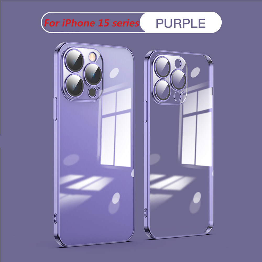 Silicon mềm trong suốt bìa cho Iphone 15 Pro Max trường hợp I phone15 Pro 15Pro 15 cộng với iPhone 15 Kính bảo vệ máy ảnh chống sốc coque 2023 vỏ