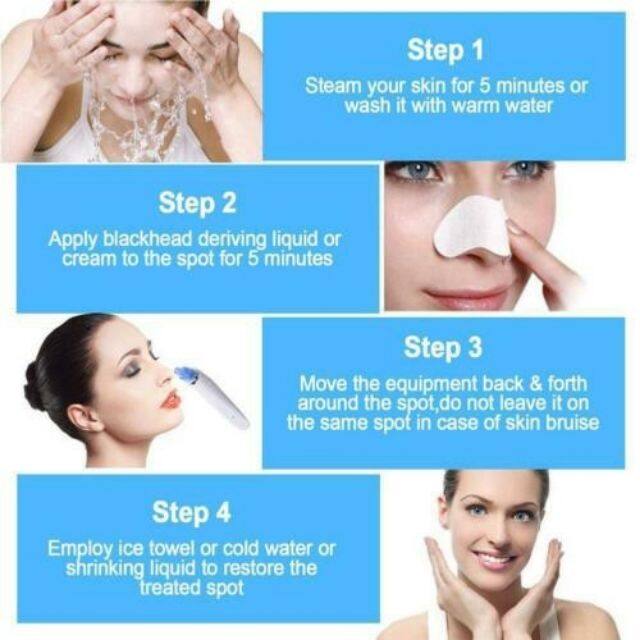 [Ready Stock ] Blackhead Remover Facial Skin Care Acne Vacuum Suction Pore Clean Machine