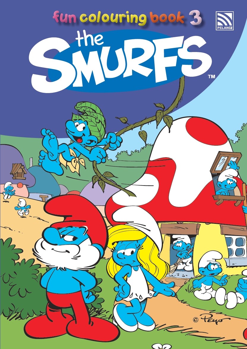 Pelangibooks The Smurfs Fun Colouring Book