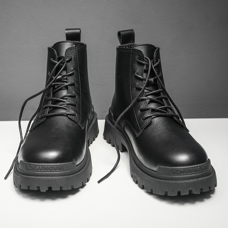 Bốt Cao Dành Cho Nam Giới Boots Bốt Đến Mắt Cá Bốt Cao Bốt Martin Bốt Đen
