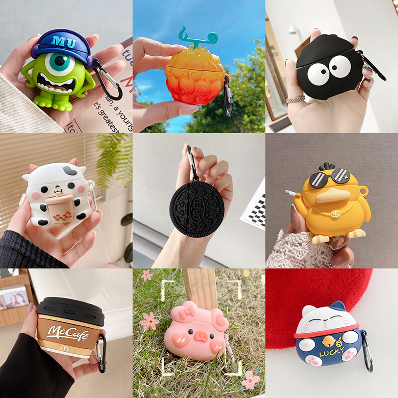 3D Earphone Case for Huawei Freebuds Pro 2 3 4 5 4i 5i Case Silicone Cute Cartoon Dog Duck Cover for Huawei Freebuds Pro 4i 5i 3 Case charging Bags