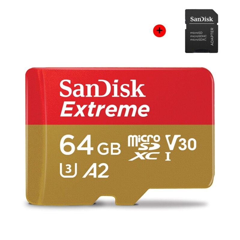 Thẻ Nhớ SanDisk Micro SD 64Gb 128Gb 256Gb Thẻ Nhớ EXTREME V30 U3 A2 MicroSDXC UHD TF Tốc Độ Flash Cho Máy Ảnh