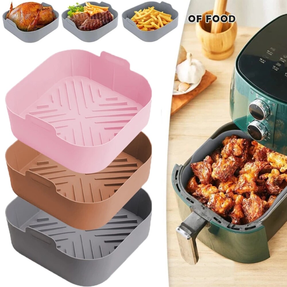 [Khay nướng bánh S pans】】nồi chiên không khí khay nướng cho lò nướng Khay nướng bánh chiên gà giỏ Ma