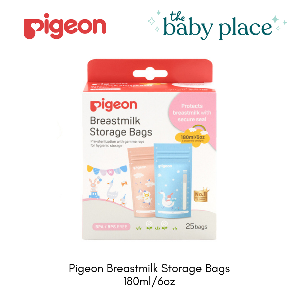 Pigeon Breastmilk Storage Bags 120ml/4oz (Holiday Series) 180ml/6oz (Animal Series)