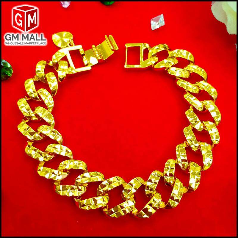 Emas Bangkok Jewellery - Rantai Tangan Coco Kikir Gold (Bracelet EB-2009)