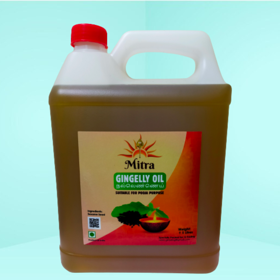 Mitra Gingelly Oil 5 Litre | Nallennai | Pooja oil | Prayer oil