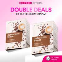 [Double Deals] 2x KITSUI Coffee Xslim Shapez - Mocha Flavour 17s x 15g | Mocha | Kurangkan Lemak | Tenaga Badan | Mengawal Selera Makan | Tingkatkan Metabolisme | Supplement