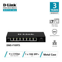 D-Link 8-port 2.5G with 1-Port SFP+ Web Management Desktop Switch DMS-F109TS