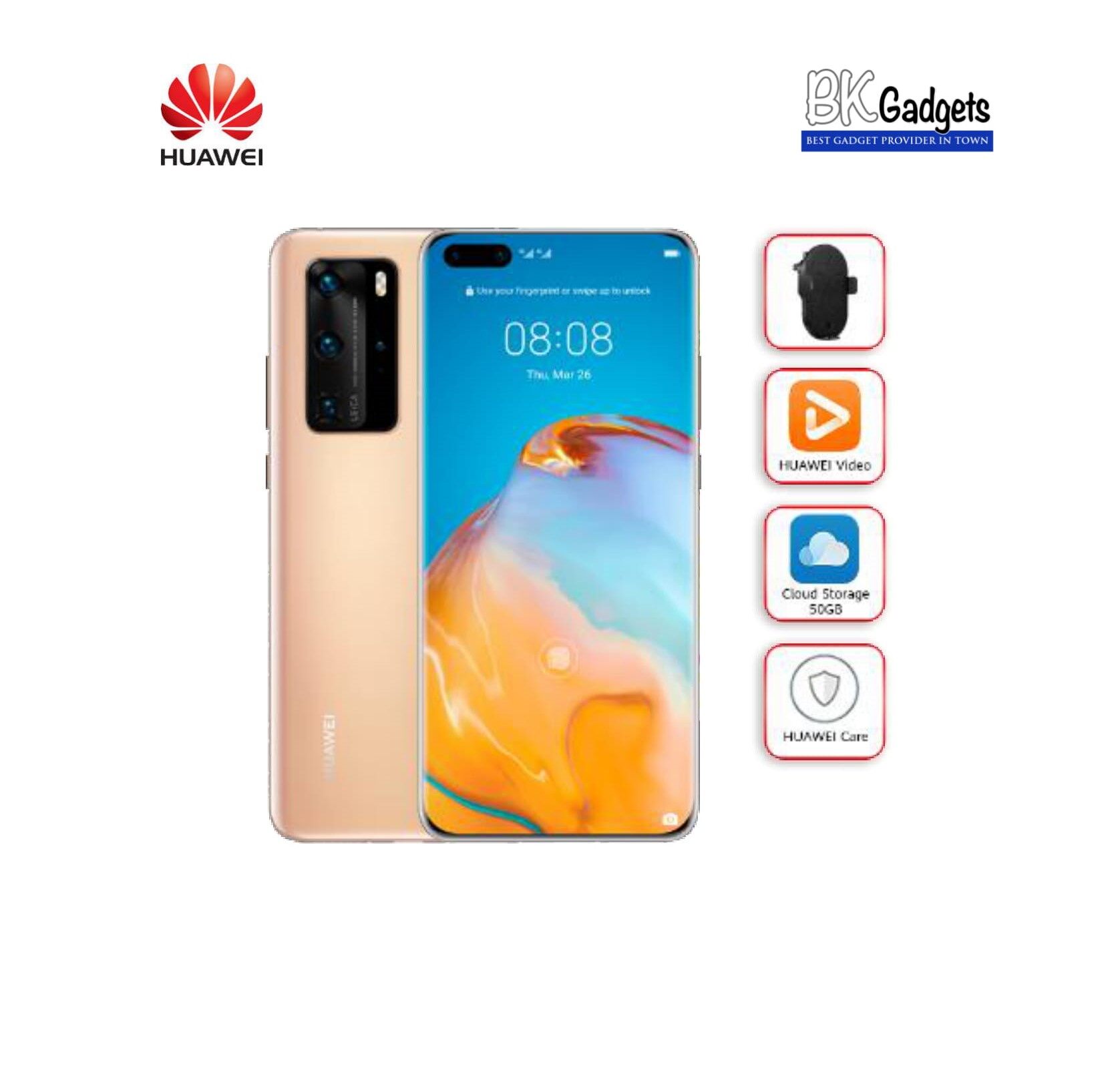 HUAWEI P40 Pro Blush Gold [ 8GB + 256GB ] Smartphone Gold | New PGMall