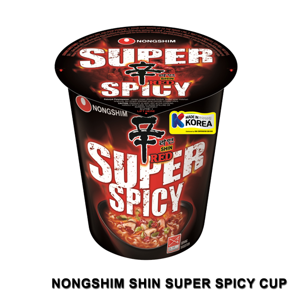 NongShim Shin Red (Super Spicy) Ramyun Cup 68g | Super Spicy Shin Ramen