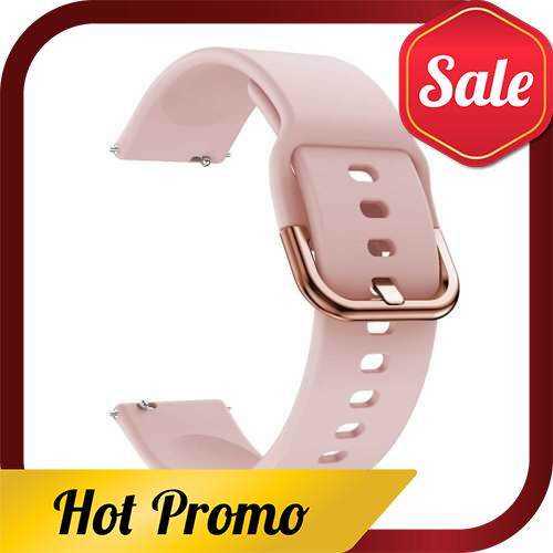 Replaceable Silicone Watch Strap 20mm Buckle Watch Strap Watch Band Compatible with Samsung Galaxy Watch Active2 Pink (Pink)