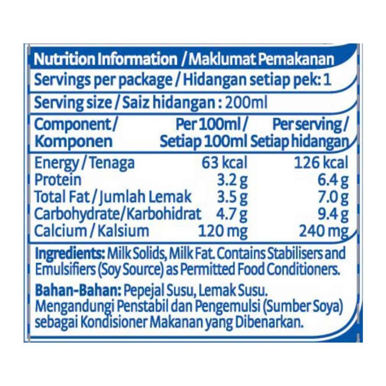 Magnolia Full Cream HiCal Milk [24 x 200ML]