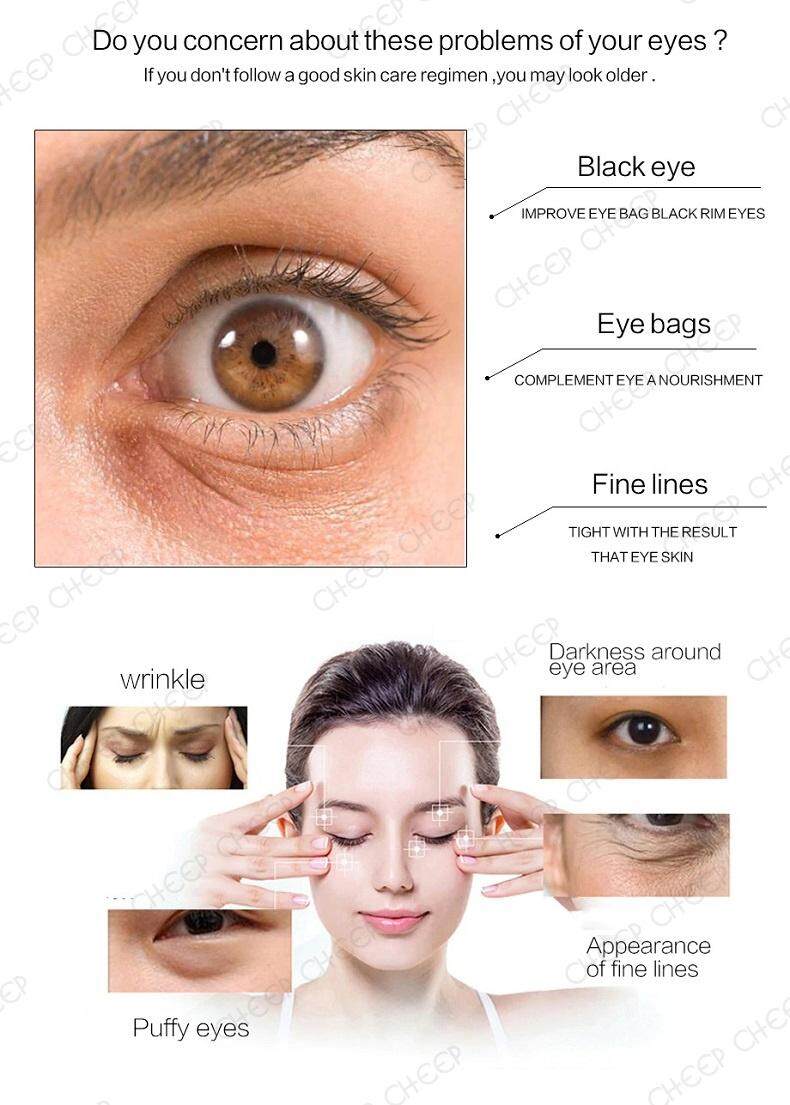 Venzen 24K Gold Collagen Eye Mask for Eyebag Puffiness Dark Circles