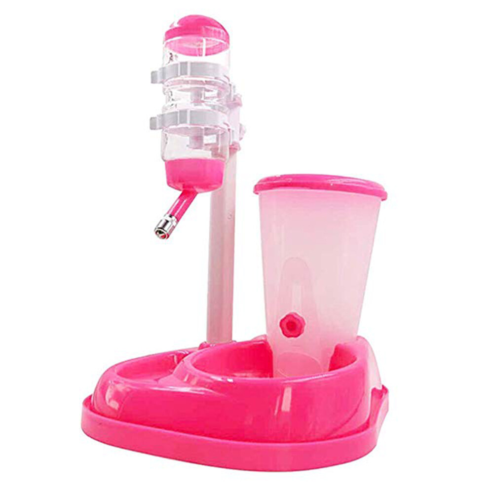 Automatic Feeder with Large Capacity Water Fountain Bottle for Pet Cat Dog
